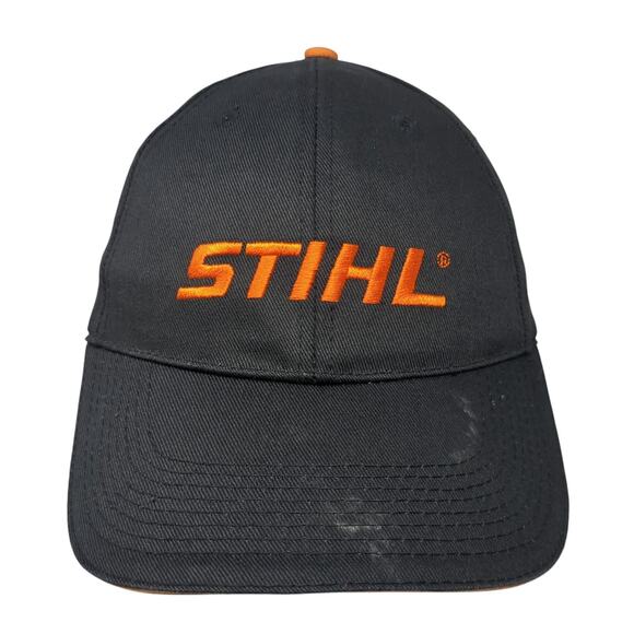 STIHL Spell Out Strapback Hat Black One Size Embroidered Adjustable - Picture 1 of 10